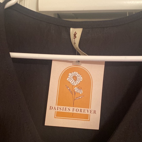 Black Drawstring Dress - Picture 3 of 4